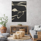 Tides in Sepia III by Rob Delamater on GIANT ART - black abstract abstract 