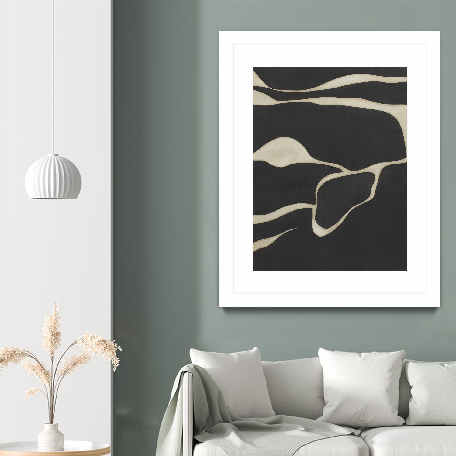 Tides in Sepia III by Rob Delamater on GIANT ART - black abstract abstract 