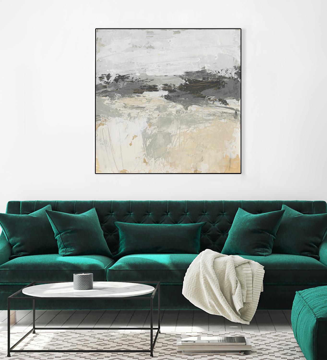 Wheatfield II by June Vess on GIANT ART - beige abstract abstract