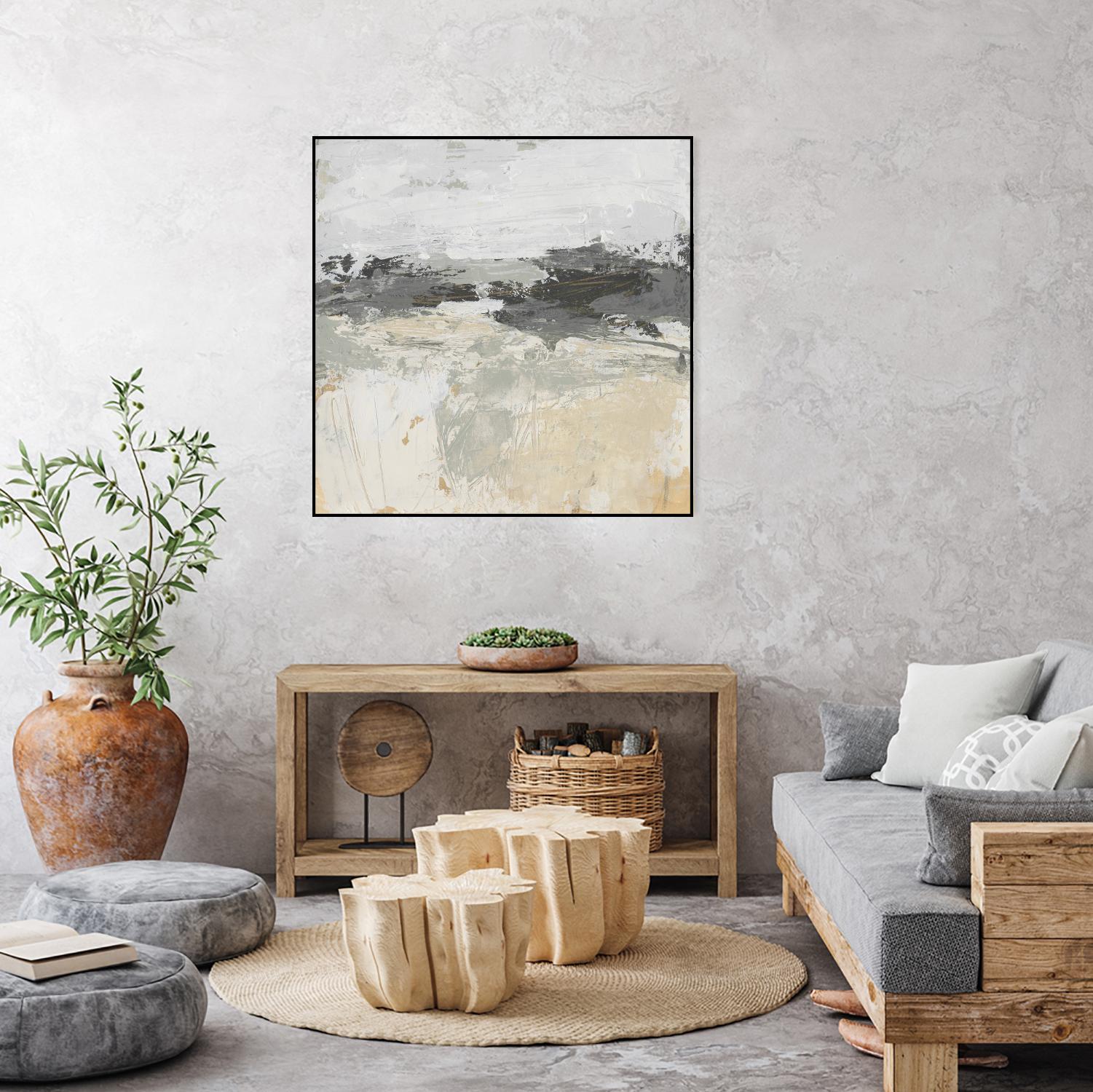 Wheatfield II by June Vess on GIANT ART - beige abstract abstract