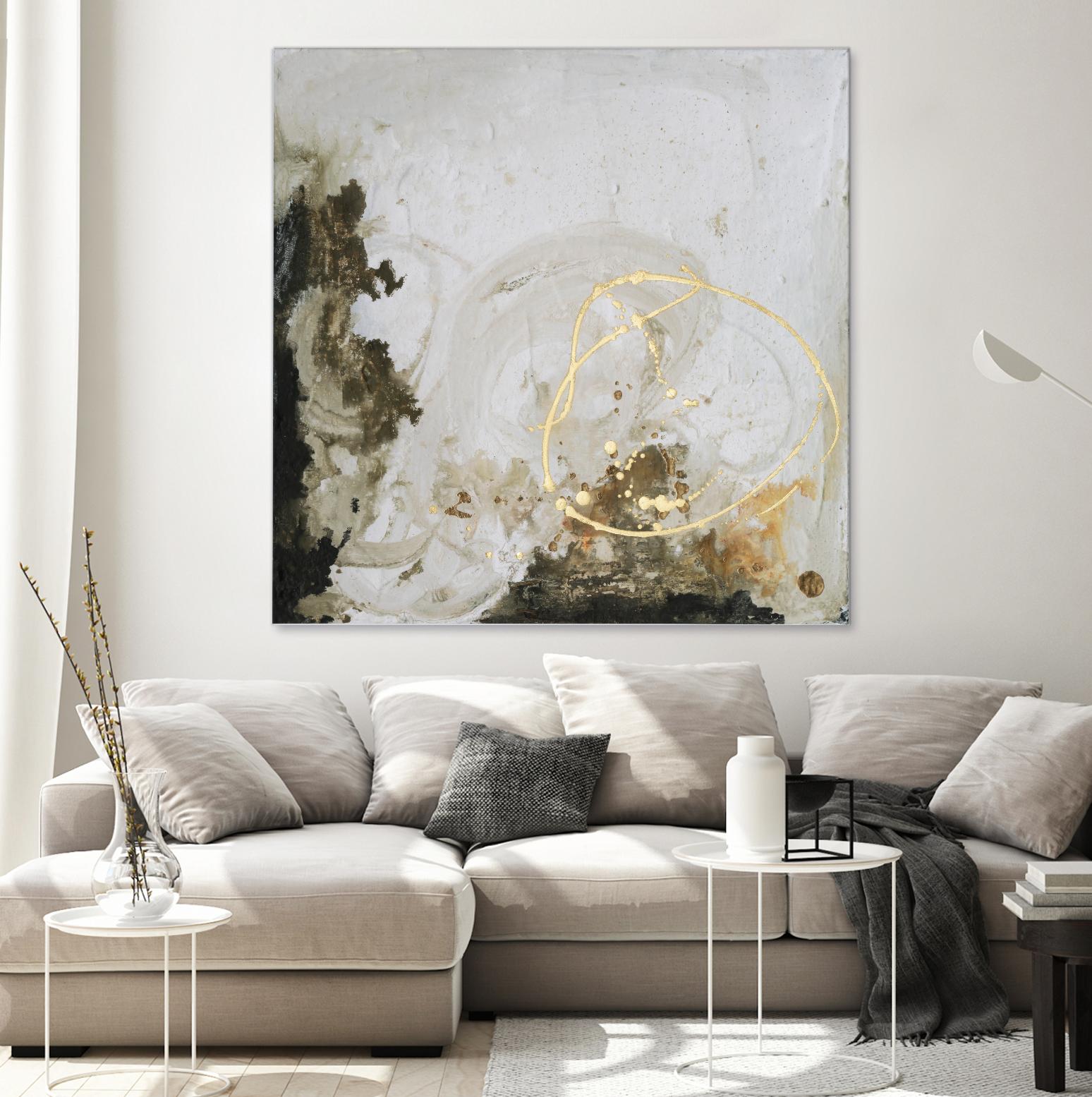 Friendship II by Joyce Combs on GIANT ART - gold abstract abstract