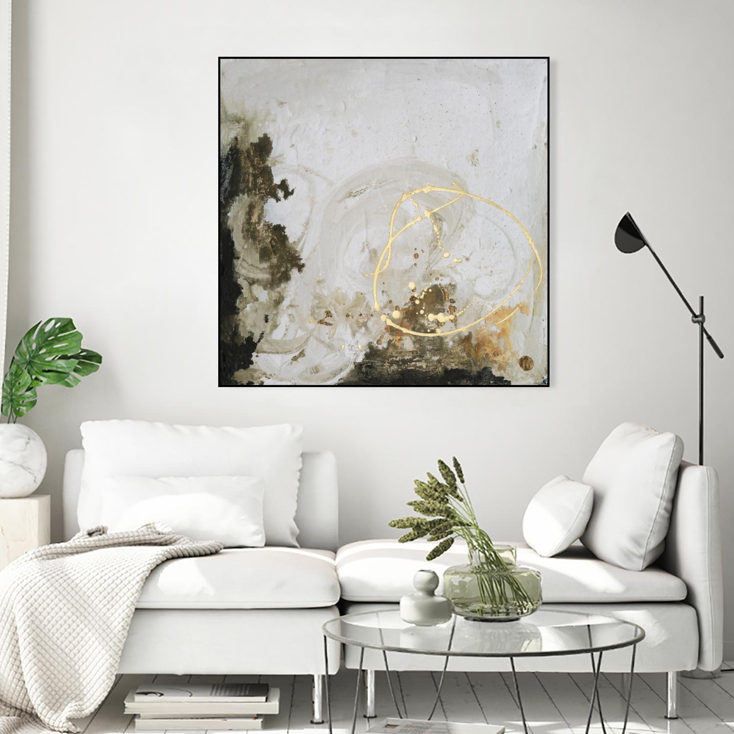 Friendship II by Joyce Combs on GIANT ART - gold abstract abstract