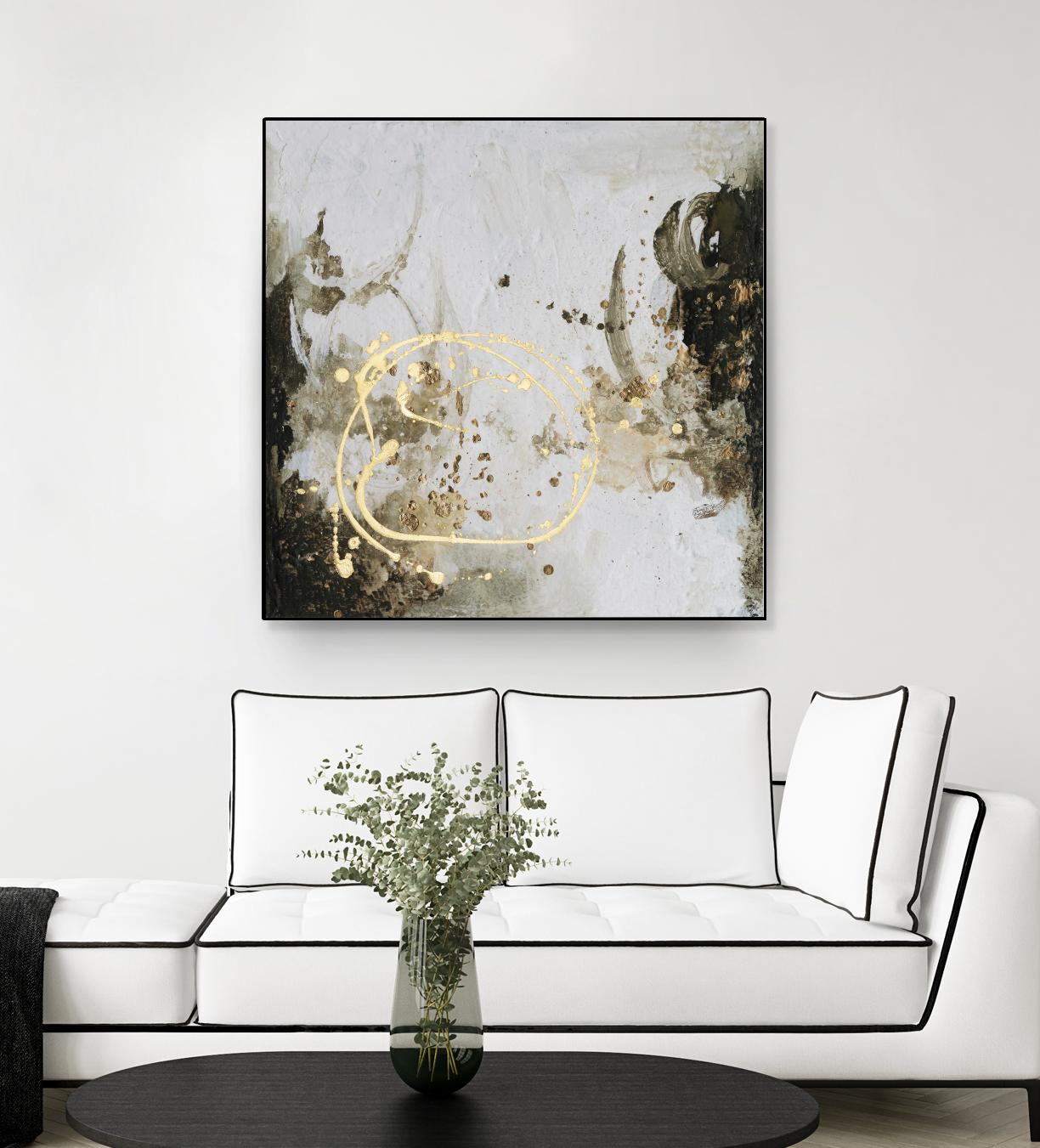 Friendship IV by Joyce Combs on GIANT ART - gold abstract abstract 