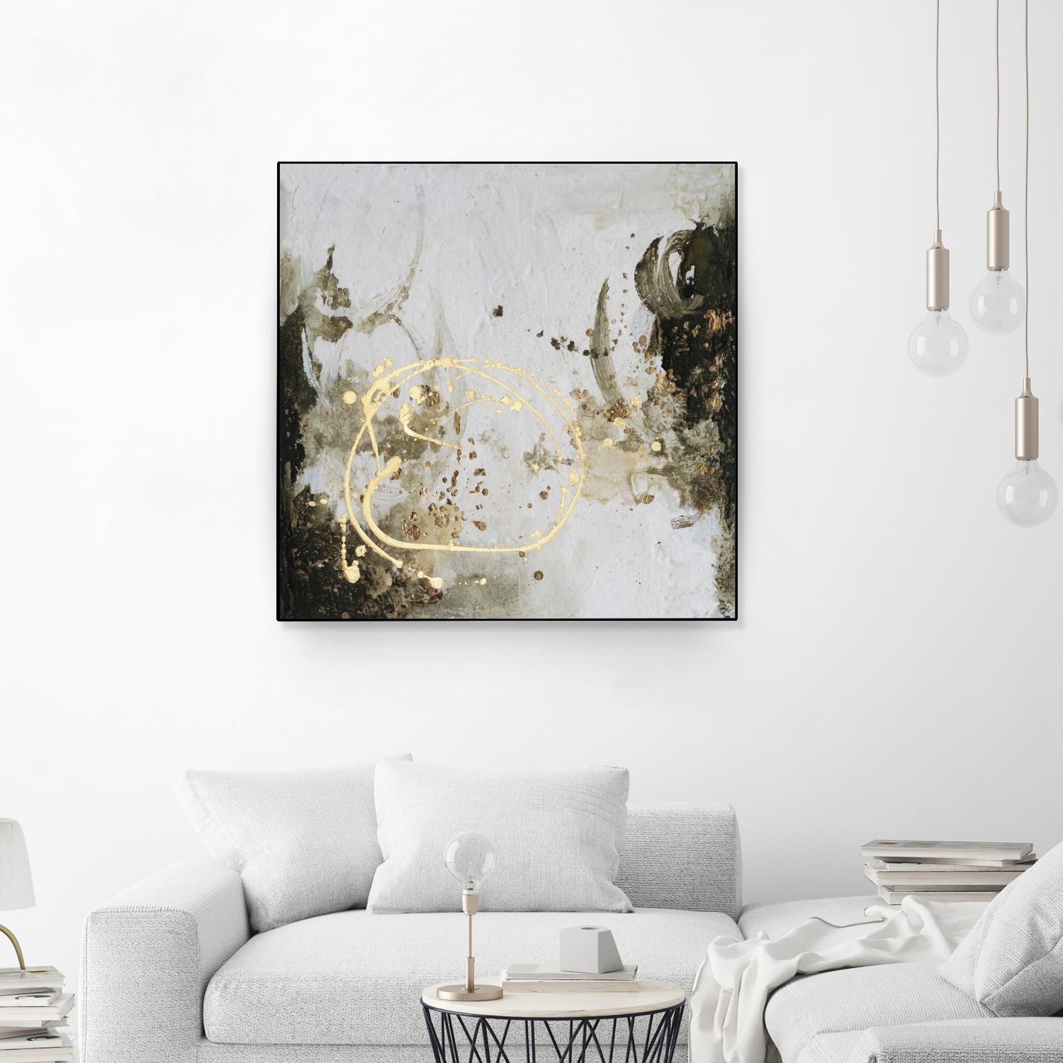 Friendship IV by Joyce Combs on GIANT ART - gold abstract abstract 