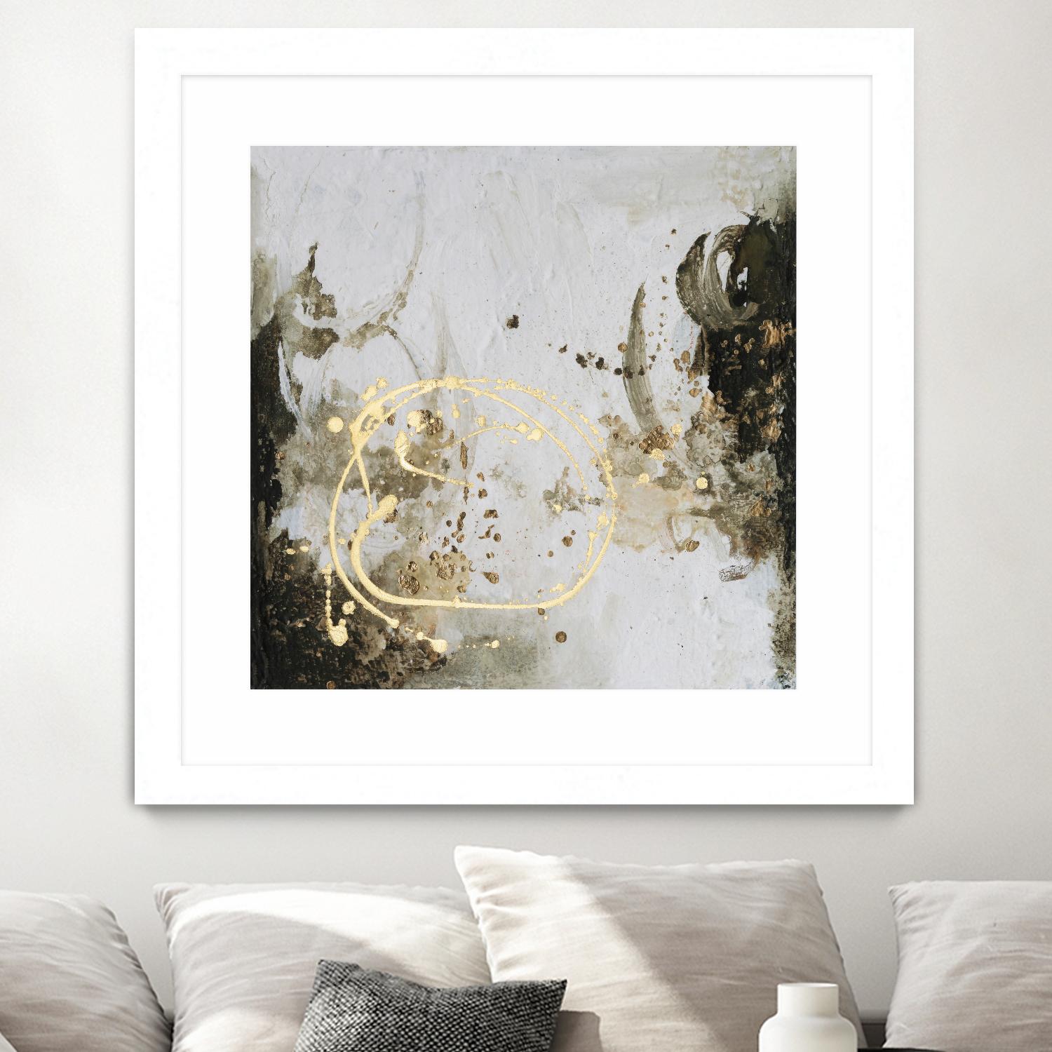 Friendship IV by Joyce Combs on GIANT ART - gold abstract abstract 