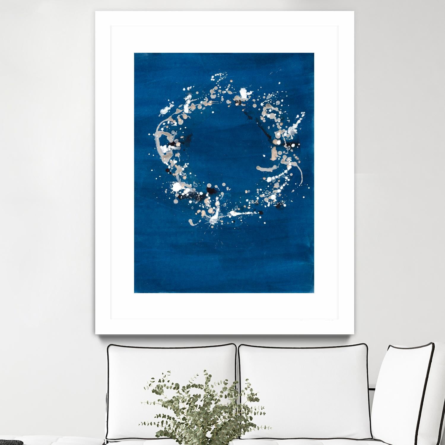 Indigo Coronet by Vanessa Binder on GIANT ART - blue abstract abstract