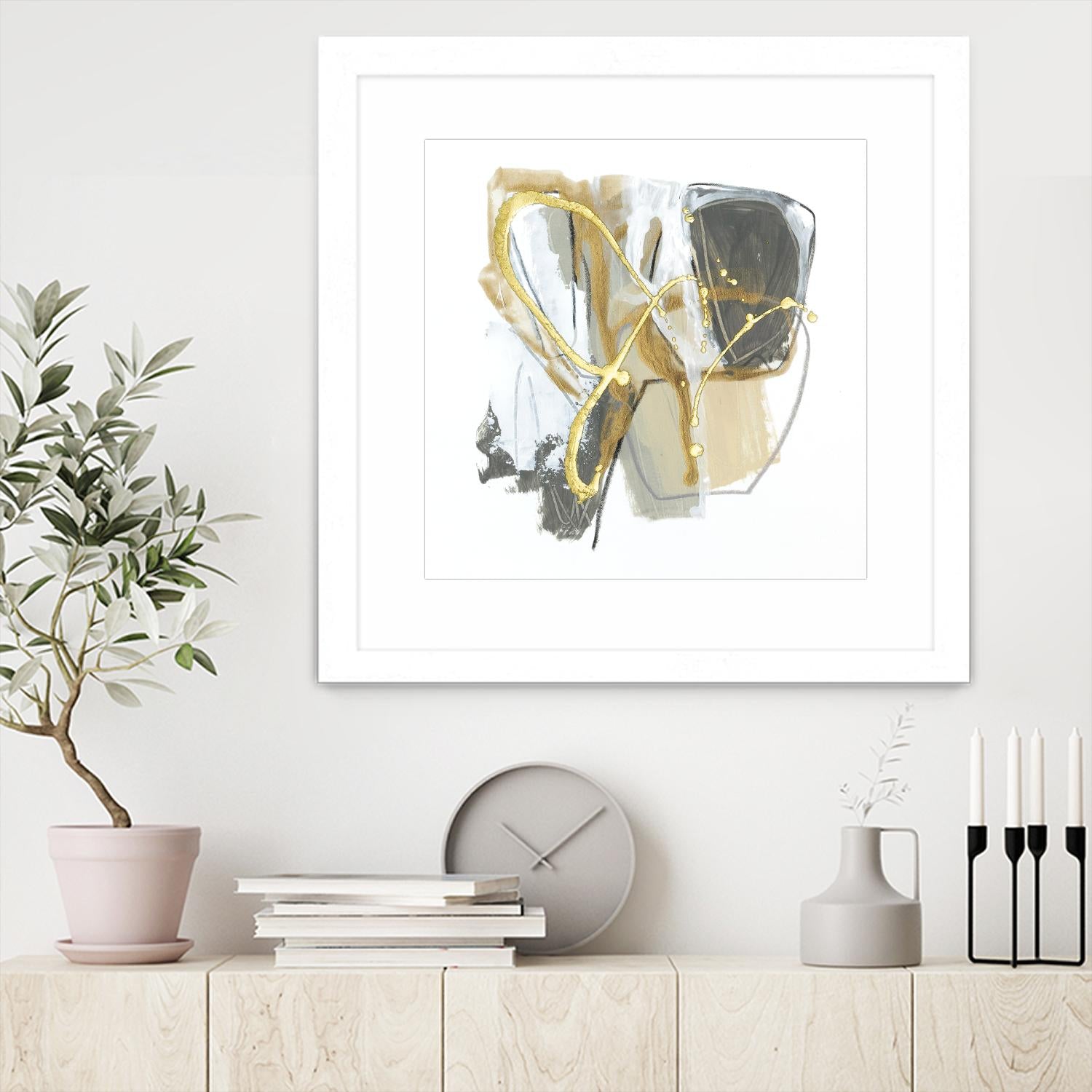 Metallurgy I by June Vess on GIANT ART - gold abstract abstract 