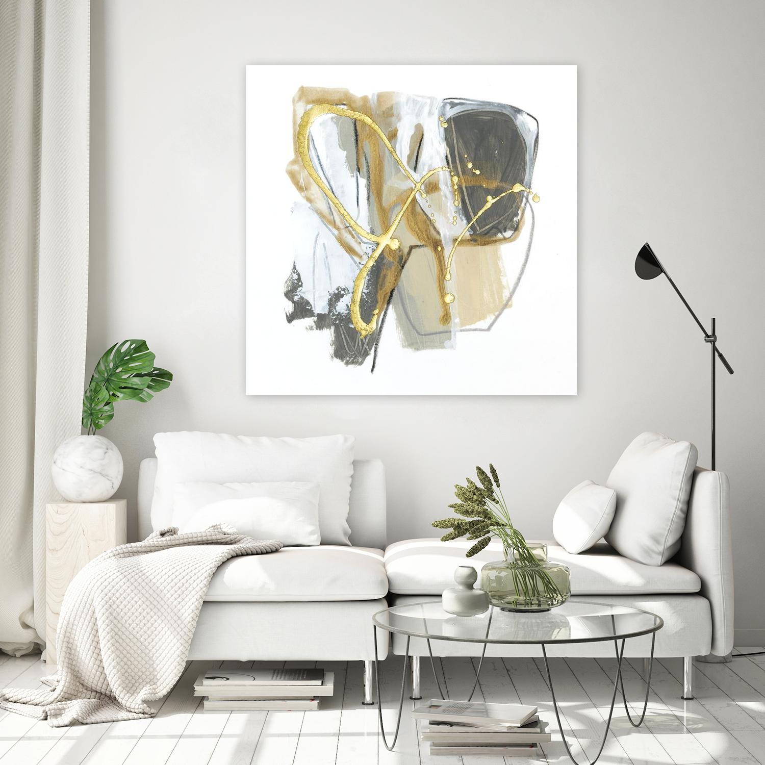 Metallurgy I by June Vess on GIANT ART - gold abstract abstract 