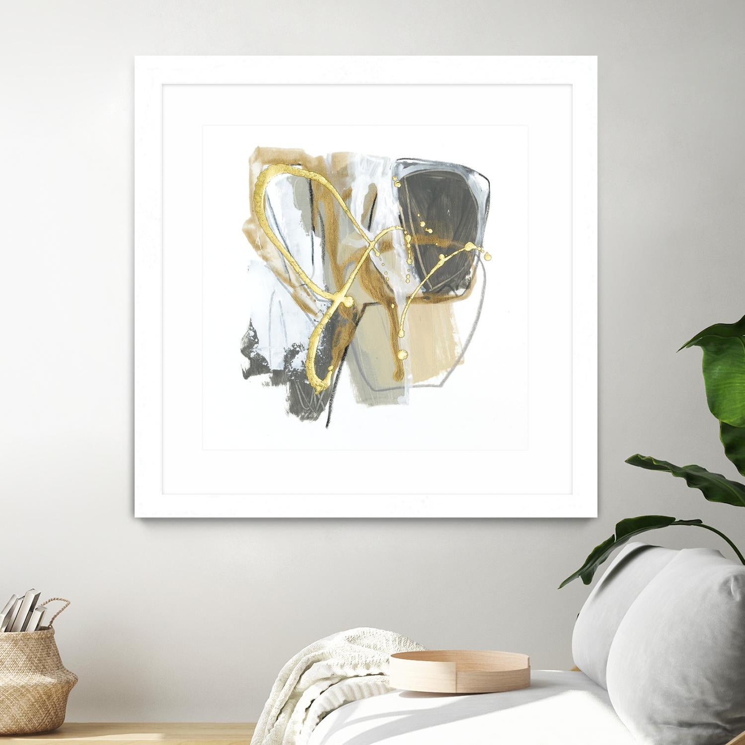 Metallurgy I by June Vess on GIANT ART - gold abstract abstract 