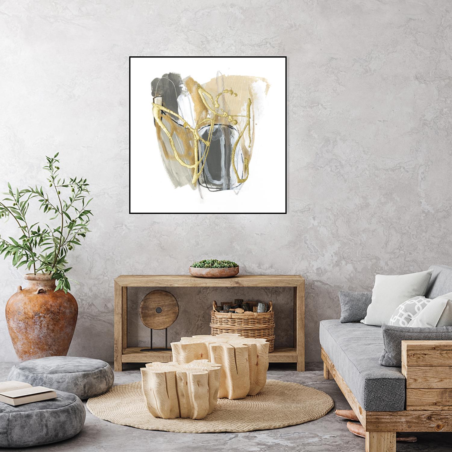 Metallurgy VI by June Vess on GIANT ART - beige abstract abstract