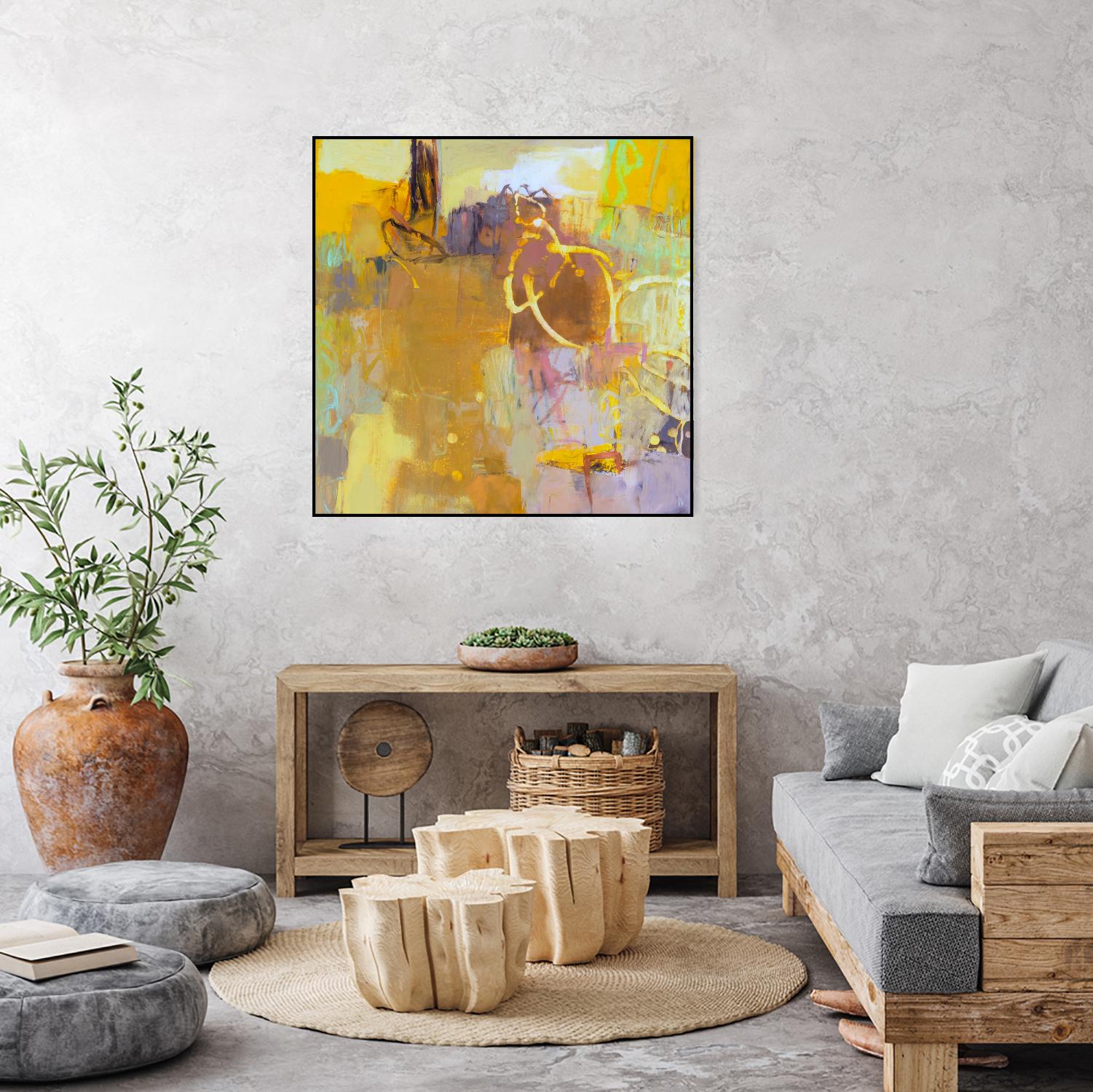 Maez I by Sue Jachimiec on GIANT ART - pink abstract abstract