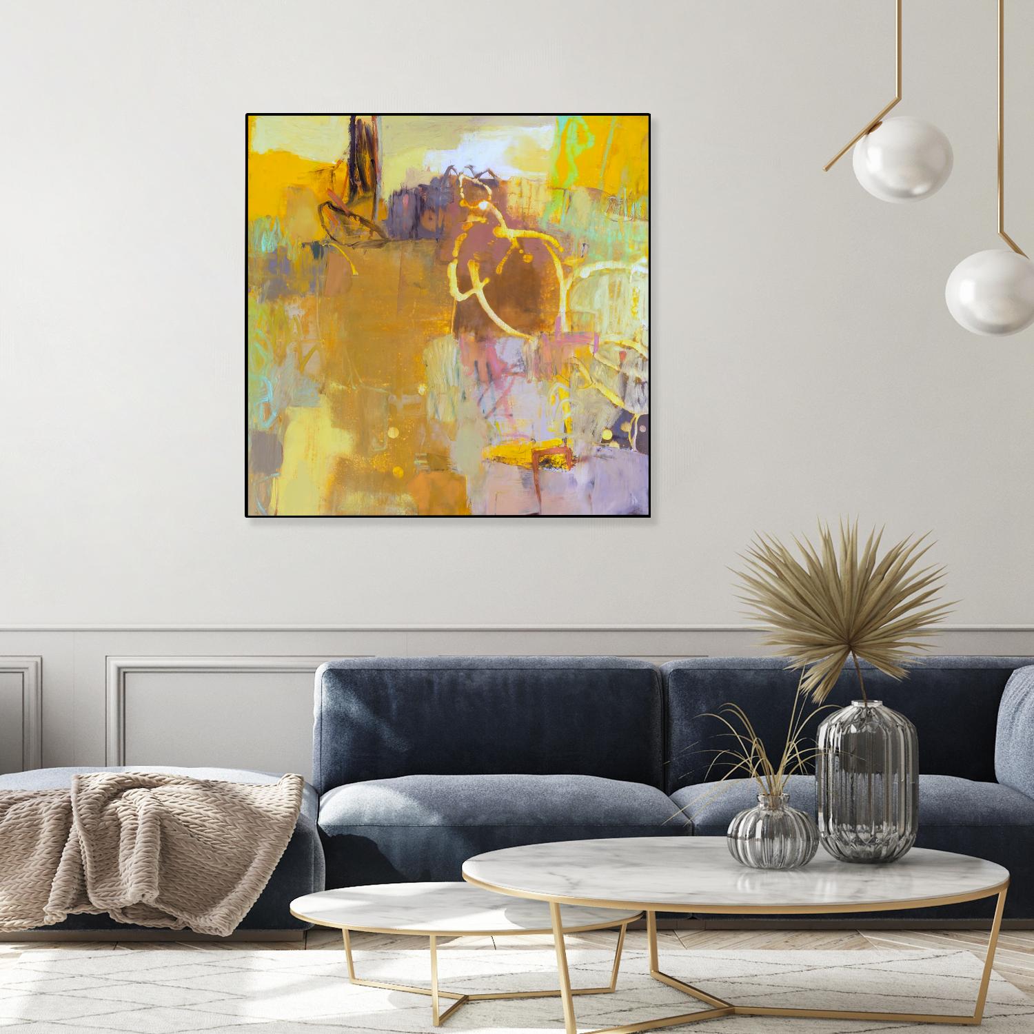 Maez I by Sue Jachimiec on GIANT ART - pink abstract abstract
