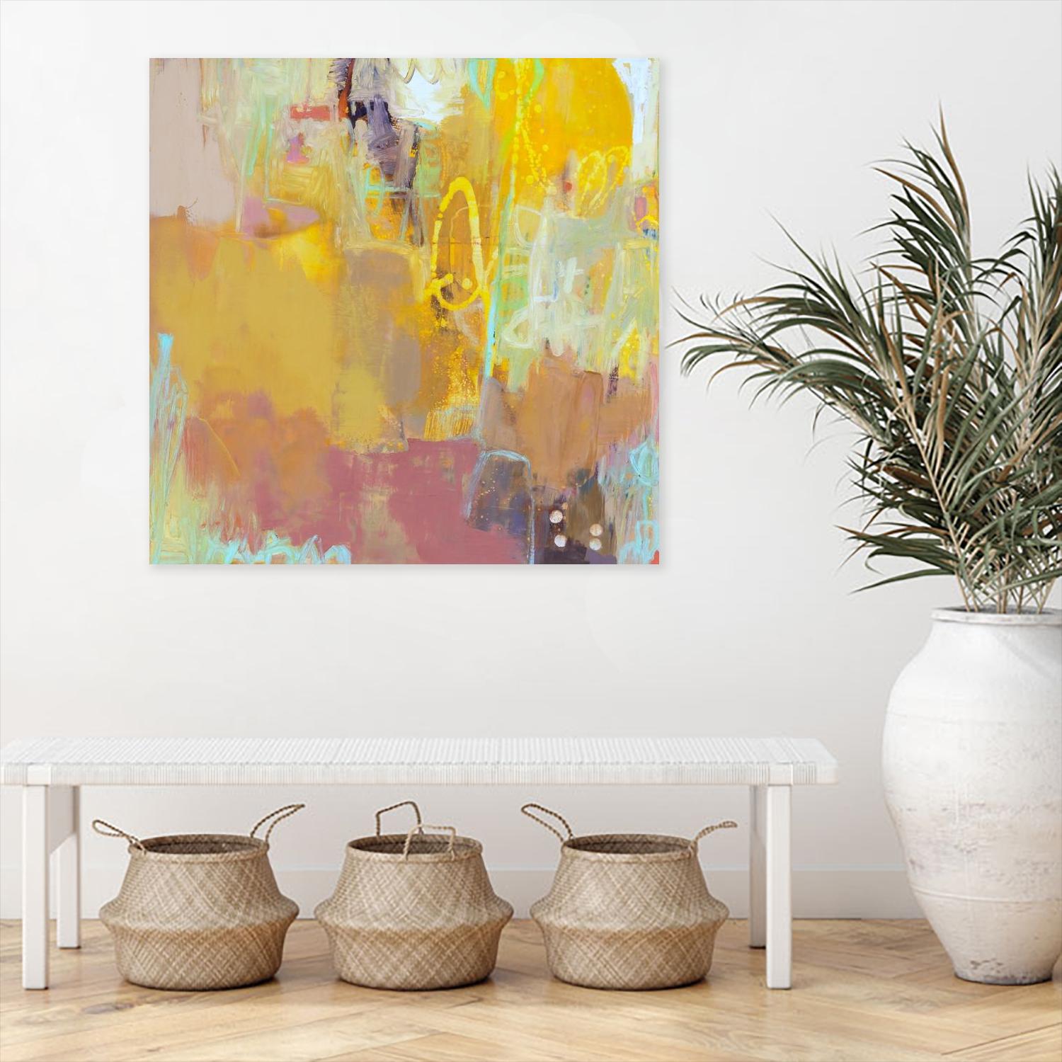 Maez II by Sue Jachimiec on GIANT ART - beige abstract abstract