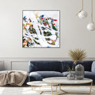 Pollock's Party I by Jodi Fuchs on GIANT ART - red abstract