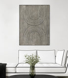 Cedar Grooves II by Vanna Lam on GIANT ART - black  abstract