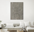 Cedar Grooves II by Vanna Lam on GIANT ART - black  abstract