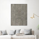 Cedar Grooves II by Vanna Lam on GIANT ART - black  abstract