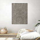 Cedar Grooves II by Vanna Lam on GIANT ART - black  abstract