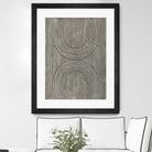 Cedar Grooves II by Vanna Lam on GIANT ART - black  abstract