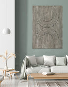 Cedar Grooves II by Vanna Lam on GIANT ART - black  abstract