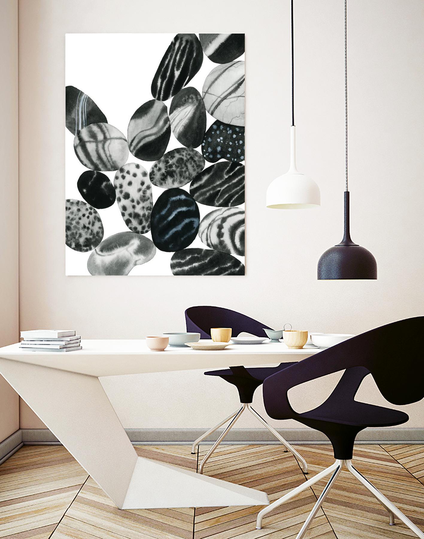 Dalmatian Rocks II by Grace Popp on GIANT ART - white abstract abstract 