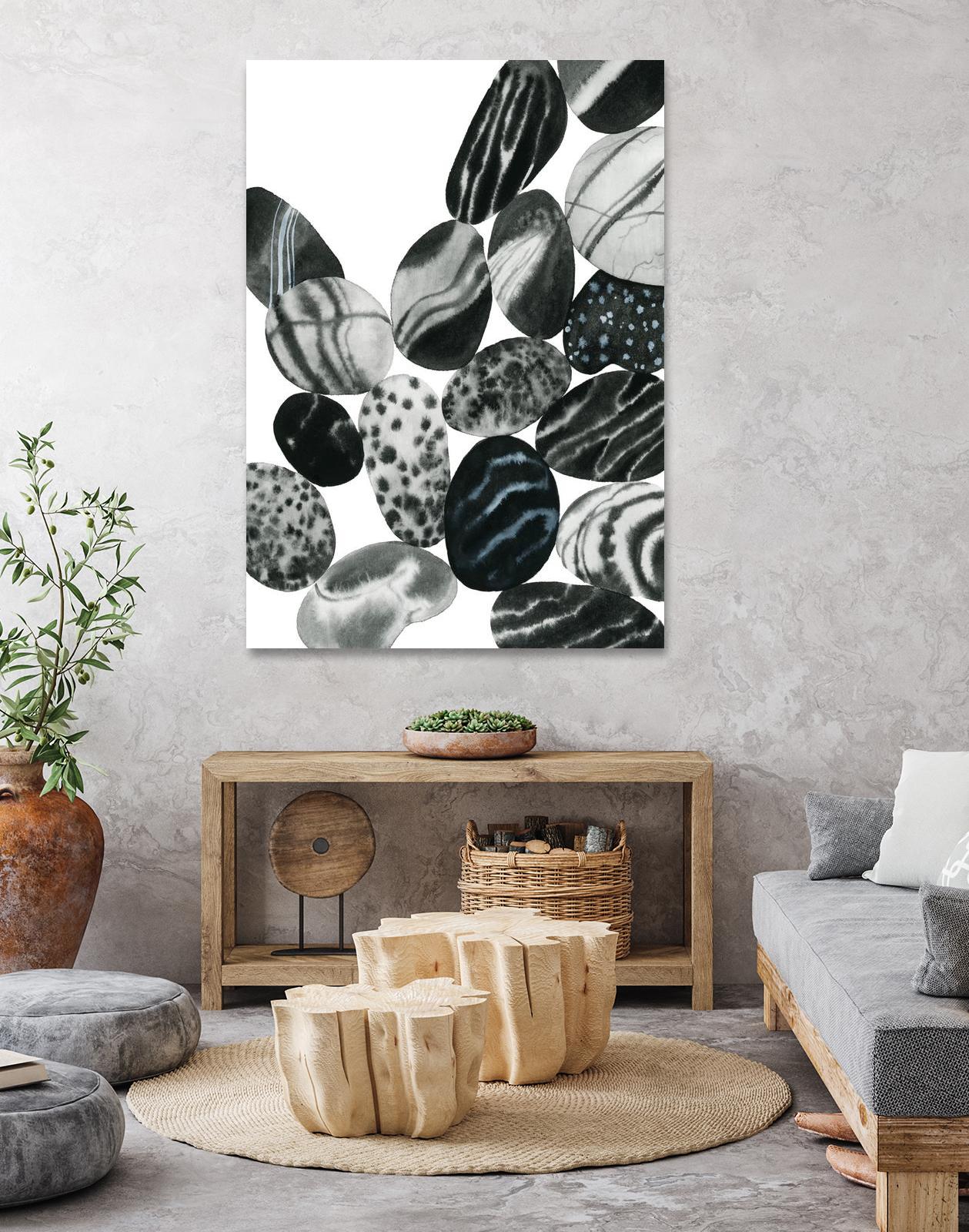 Dalmatian Rocks II by Grace Popp on GIANT ART - white abstract abstract 