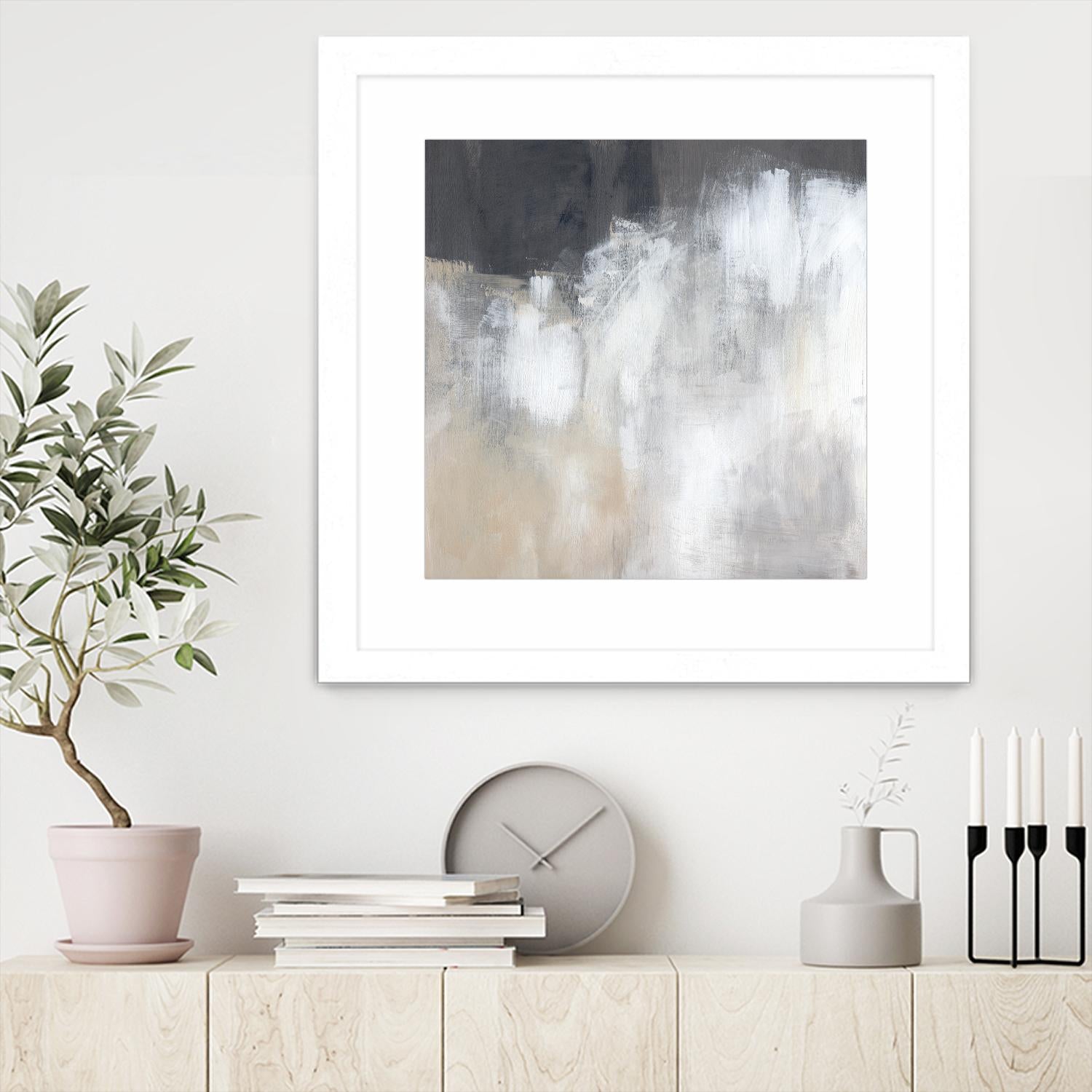 Neutral Abstract II by Jennifer Parker on GIANT ART - beige abstract abstract 