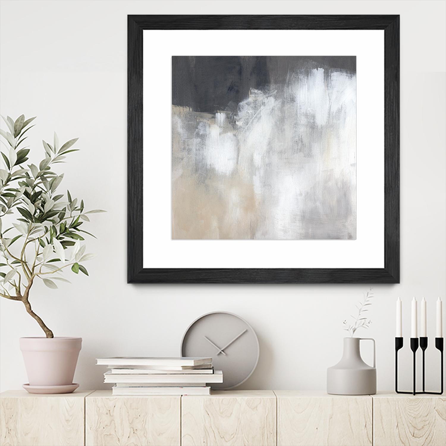 Neutral Abstract II by Jennifer Parker on GIANT ART - beige abstract abstract 