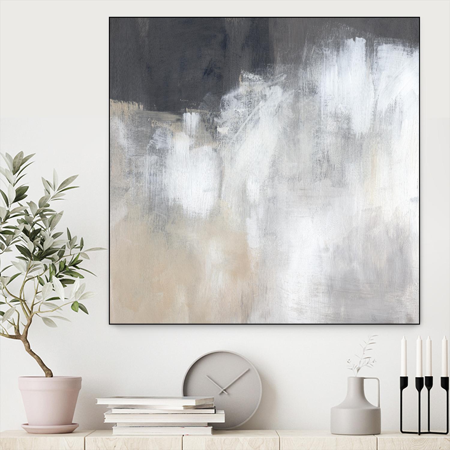 Neutral Abstract II by Jennifer Parker on GIANT ART - beige abstract abstract 