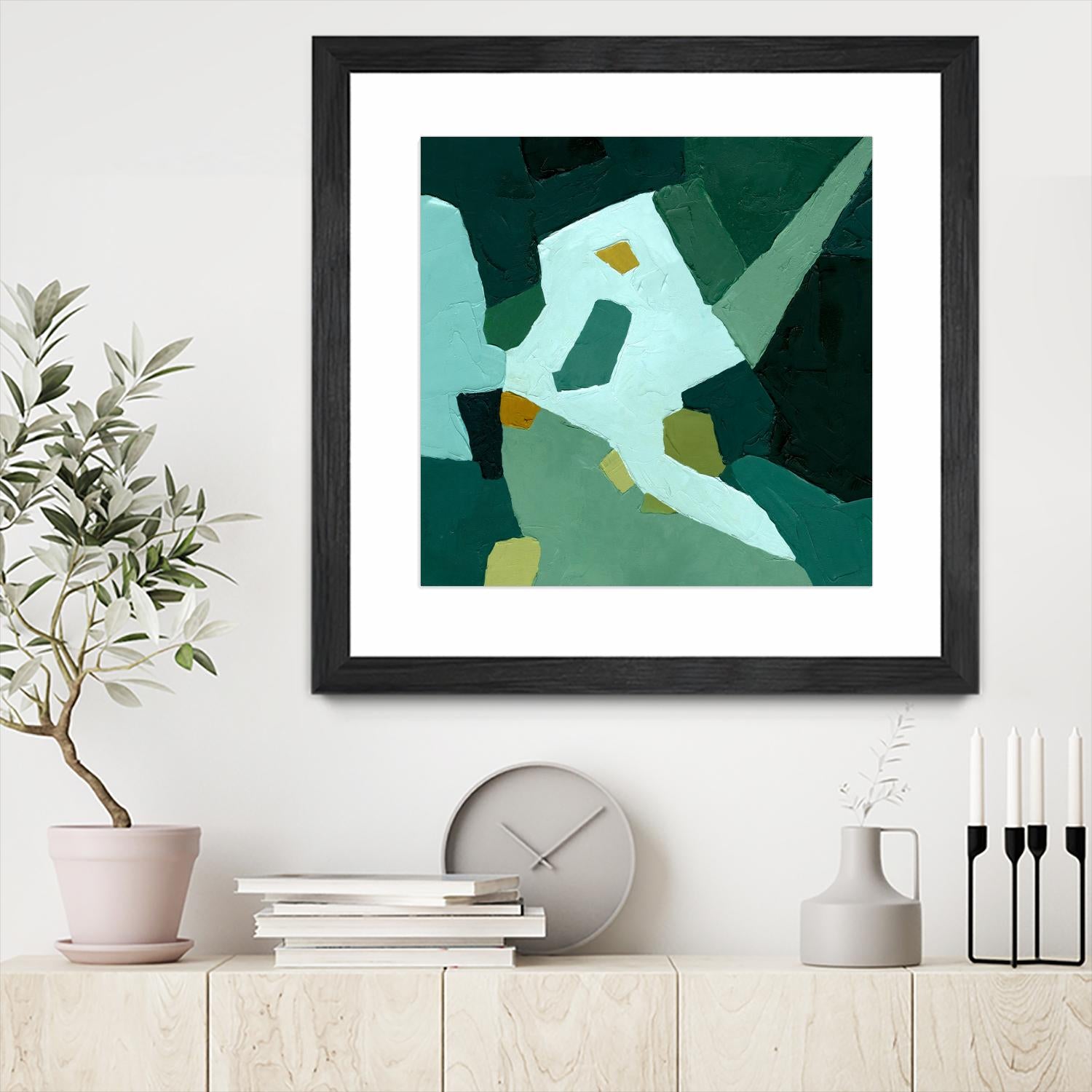 Palette Abstract I by Emma Caroline on GIANT ART - green abstract abstract