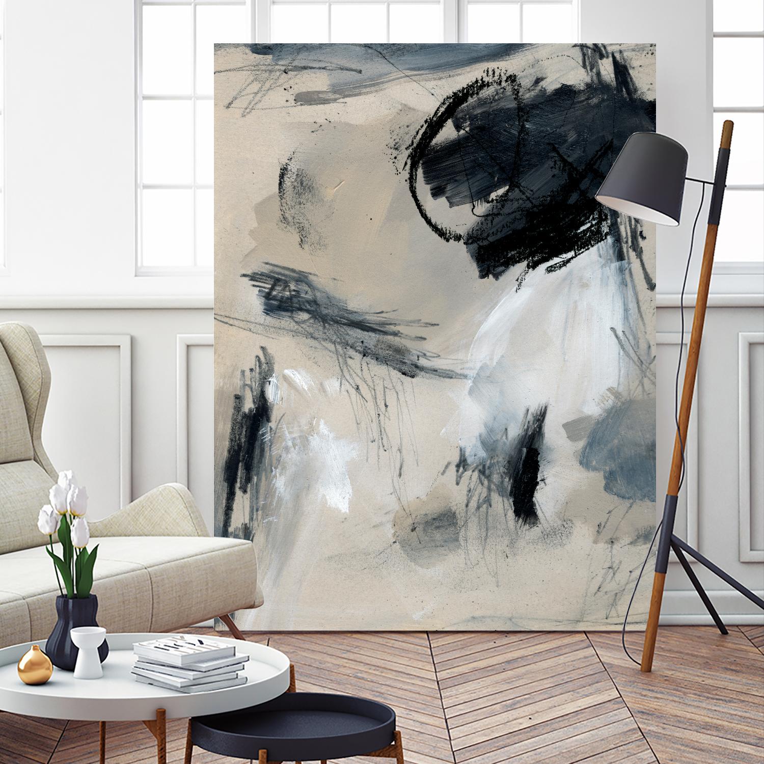 Scribble Abstract I by Jennifer Parker on GIANT ART - grey  abstract abstract 