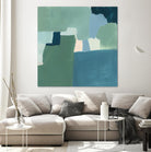 Teal and Sage I by Victoria Barnes on GIANT ART - pink  abstract abstract