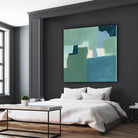 Teal and Sage I by Victoria Barnes on GIANT ART - pink  abstract abstract