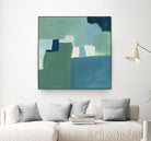 Teal and Sage I by Victoria Barnes on GIANT ART - pink  abstract abstract