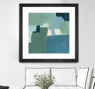 Teal and Sage I by Victoria Barnes on GIANT ART - pink  abstract abstract