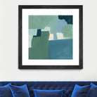 Teal and Sage I by Victoria Barnes on GIANT ART - pink  abstract abstract