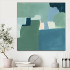 Teal and Sage I by Victoria Barnes on GIANT ART - pink  abstract abstract