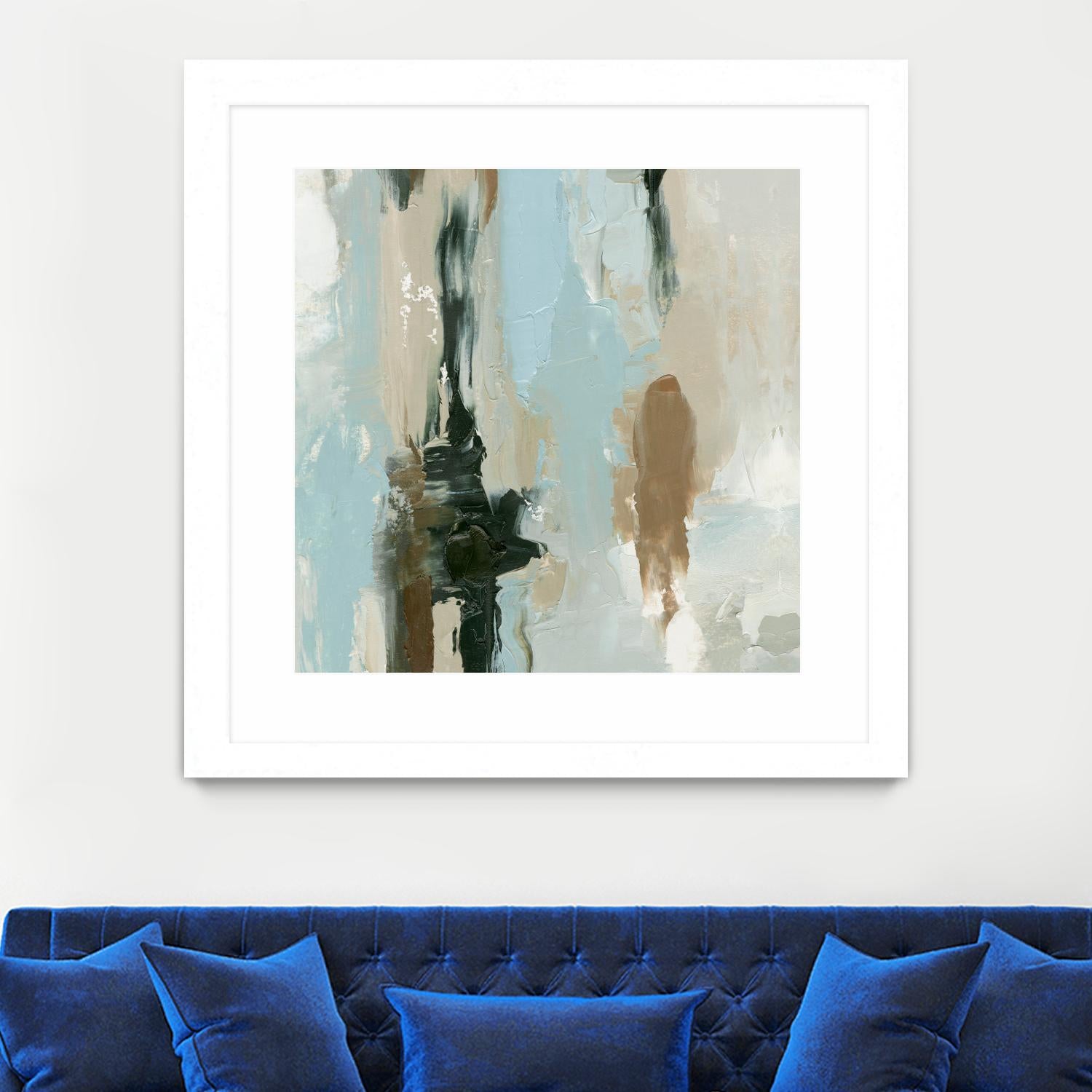 Neutral Landslide I by Emma Caroline on GIANT ART - green landscapes & seascapes abstract