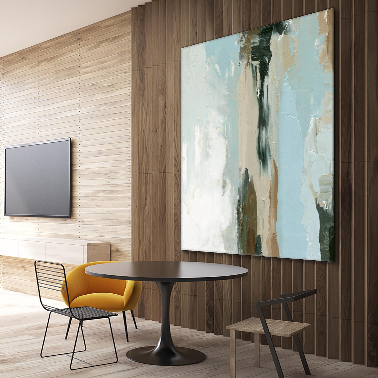 Neutral Landslide II by Emma Caroline on GIANT ART - green landscapes & seascapes abstract