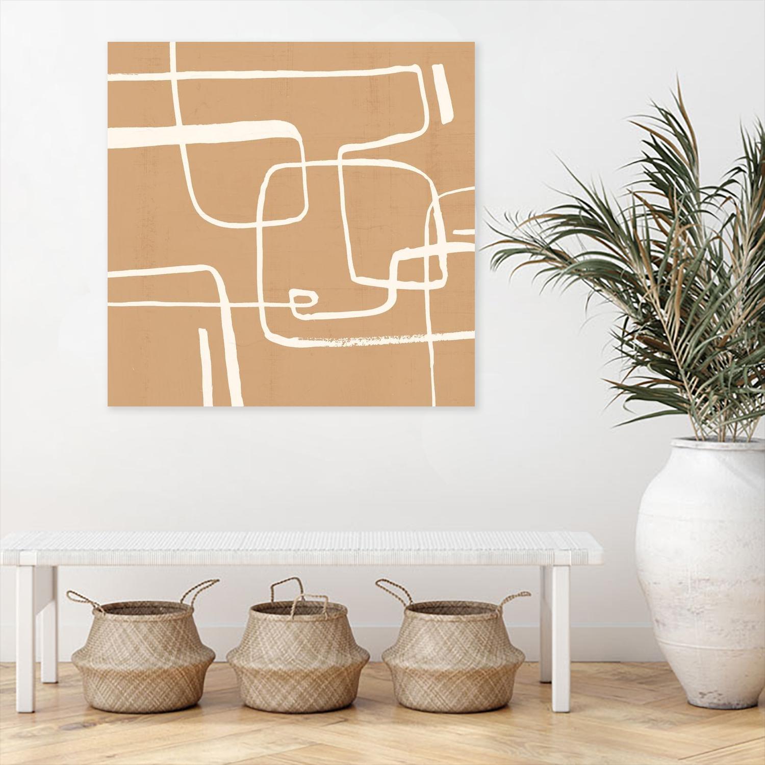 Wayfinder I by Victoria Barnes on GIANT ART - beige abstract abstract