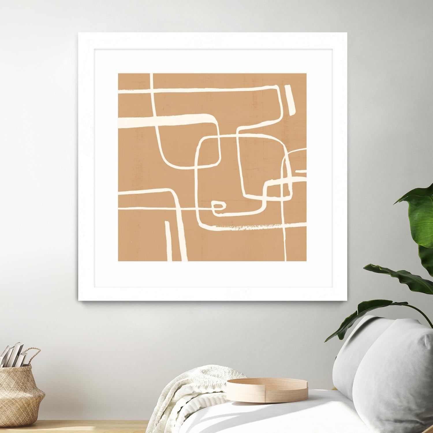 Wayfinder I by Victoria Barnes on GIANT ART - beige abstract abstract