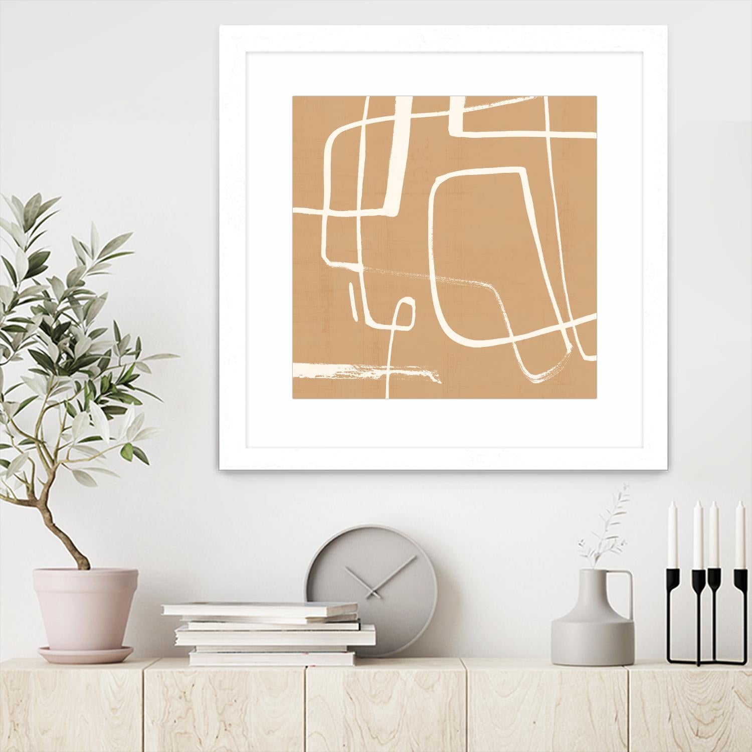 Wayfinder II by Victoria Barnes on GIANT ART - beige abstract abstract