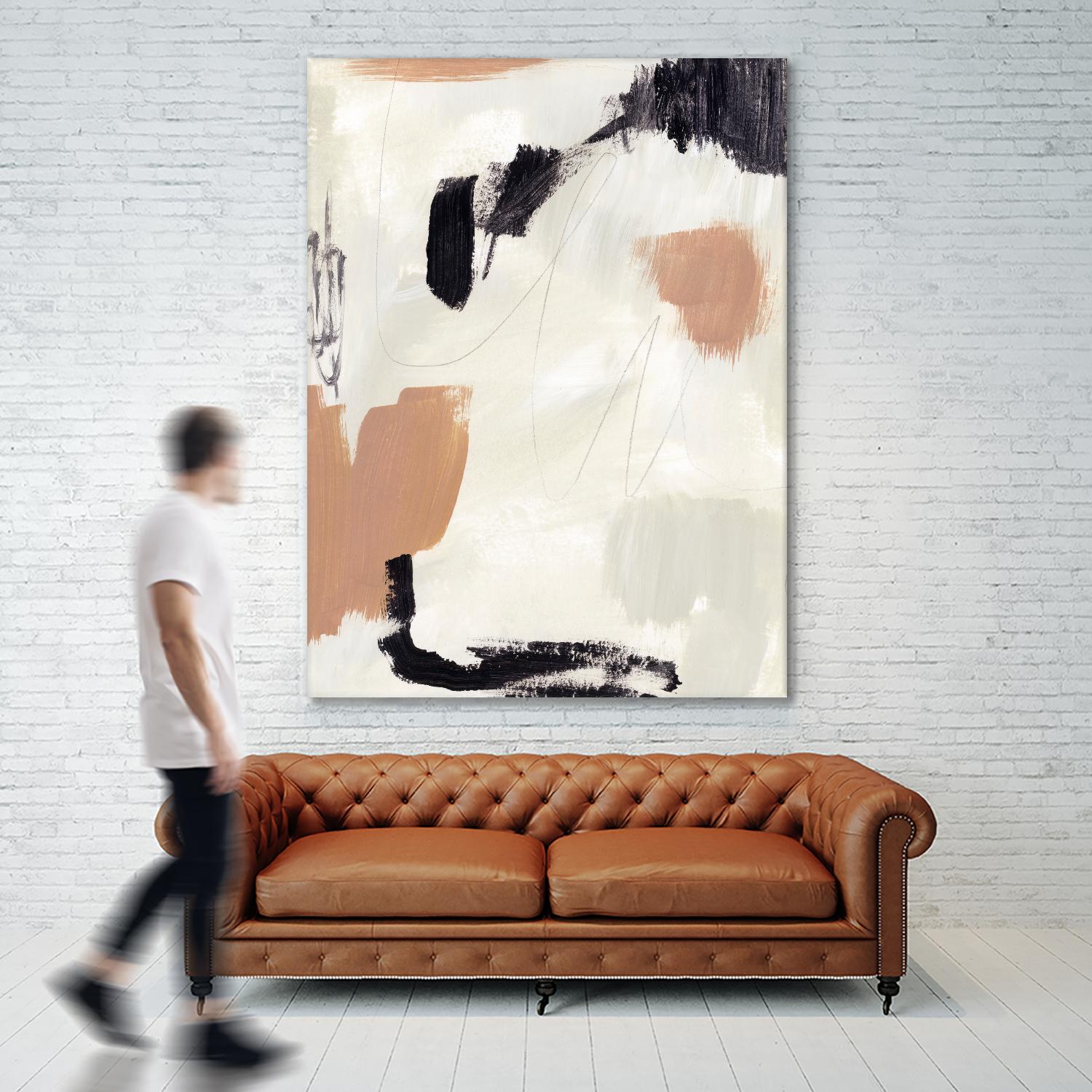 Dialogue II by Victoria Barnes on GIANT ART - grey  abstract abstract