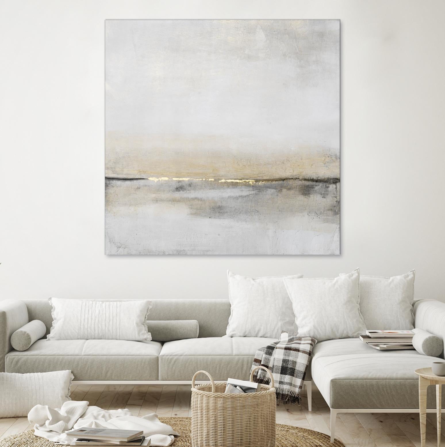 Horizontal Flow I by Tim OToole on GIANT ART - gold abstract abstract