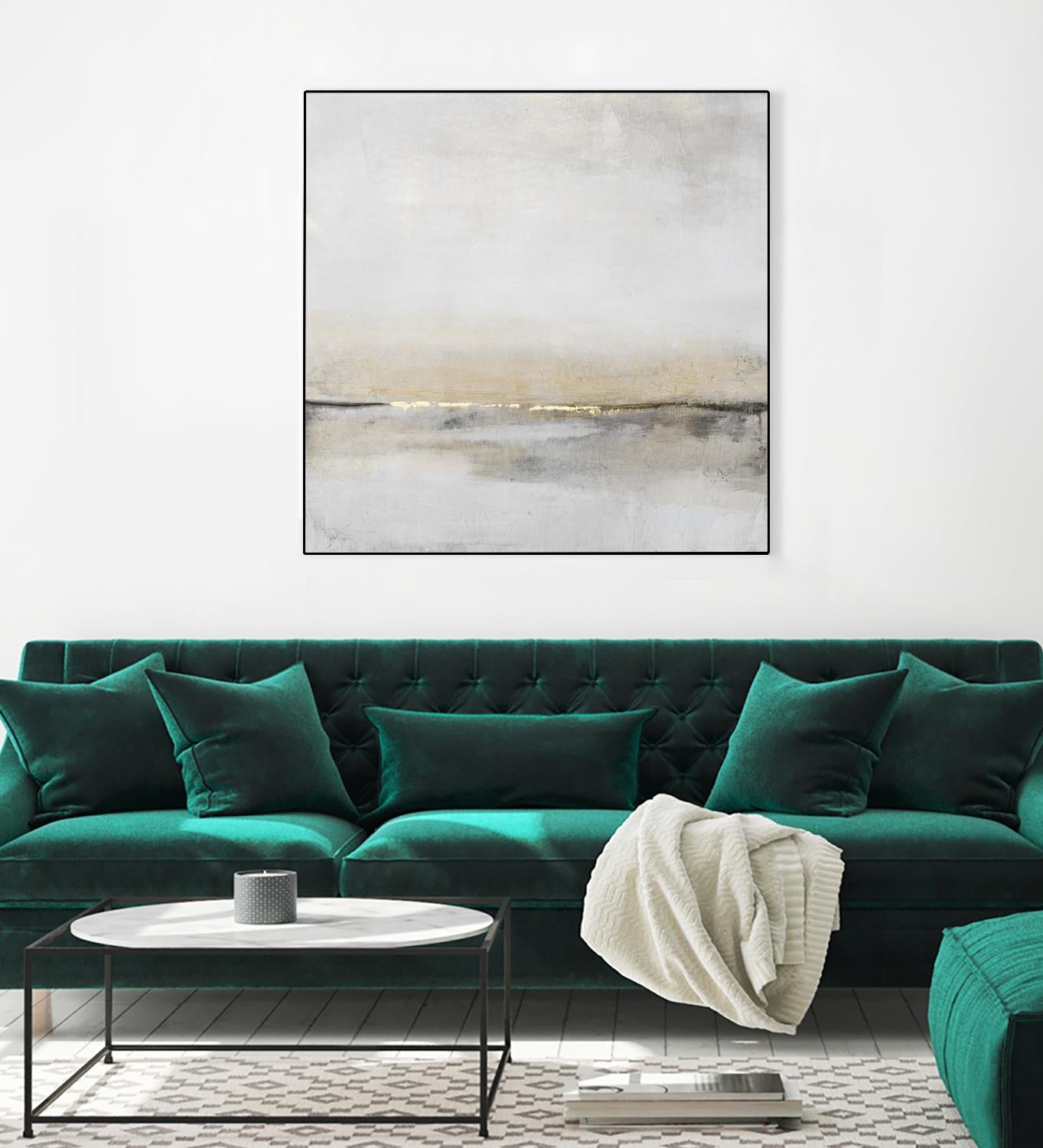 Horizontal Flow I by Tim OToole on GIANT ART - gold abstract abstract