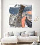 Neutrals & Coral II by Jennifer Goldberger on GIANT ART - grey  abstract abstract 