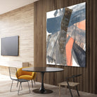 Neutrals & Coral II by Jennifer Goldberger on GIANT ART - grey  abstract abstract 