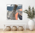 Neutrals & Coral II by Jennifer Goldberger on GIANT ART - grey  abstract abstract 