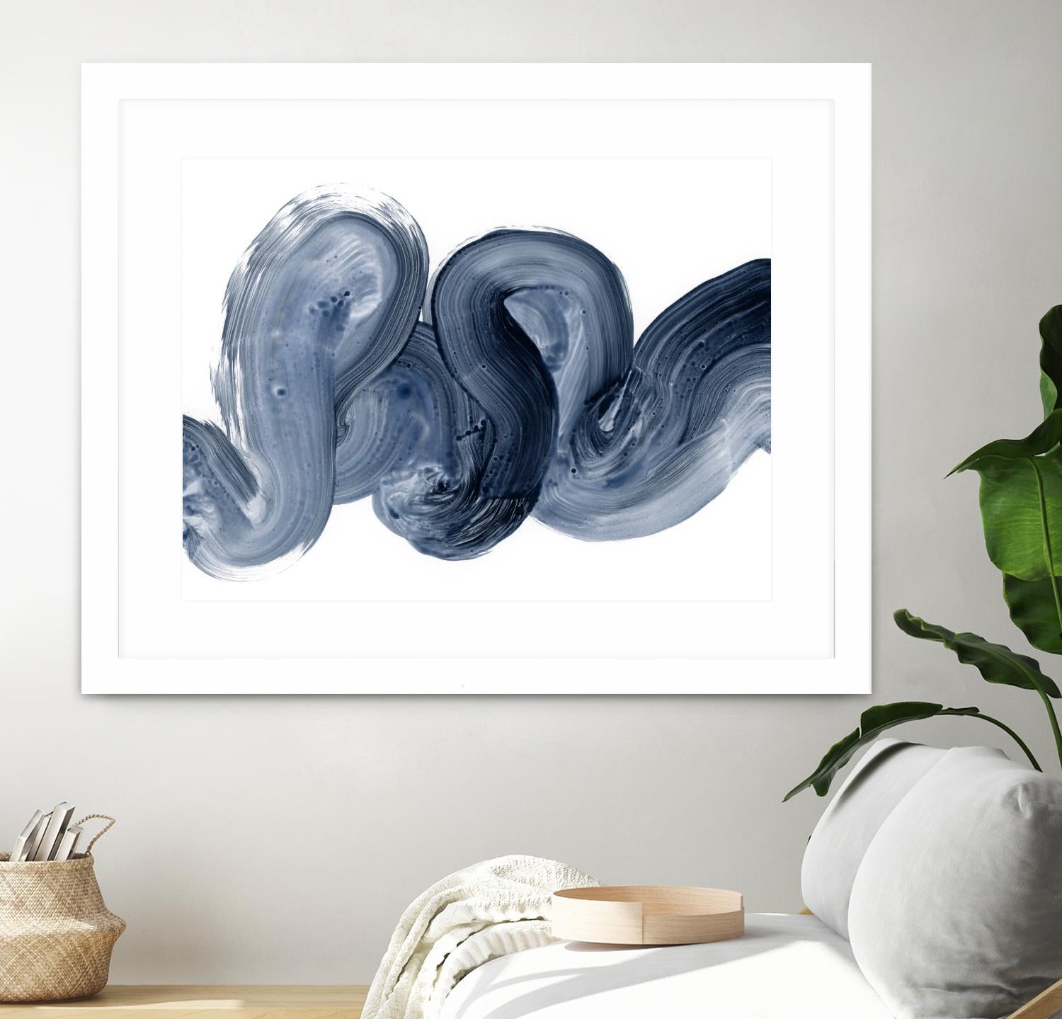 Offshore I by Victoria Barnes on GIANT ART - blue  abstract abstract