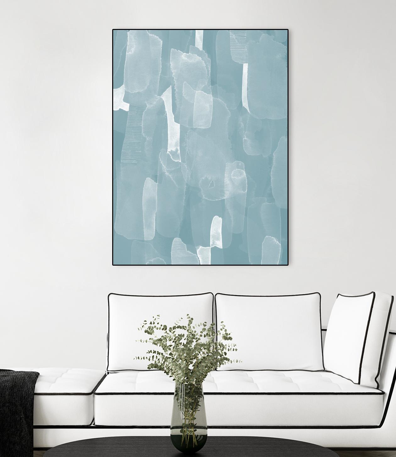 Smoke Stack II by Grace Popp on GIANT ART - blue abstract